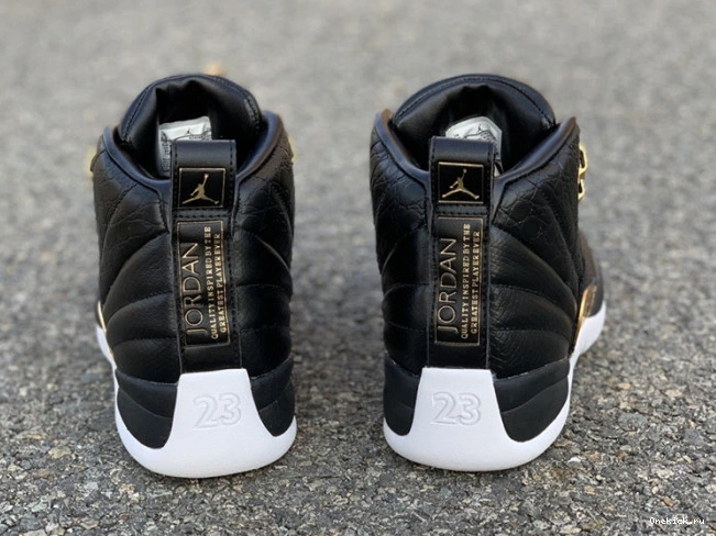 One Kick 'Reptile' Metallic AO6068-007 Air Jordan Retro 12 Gold-White Black 0725